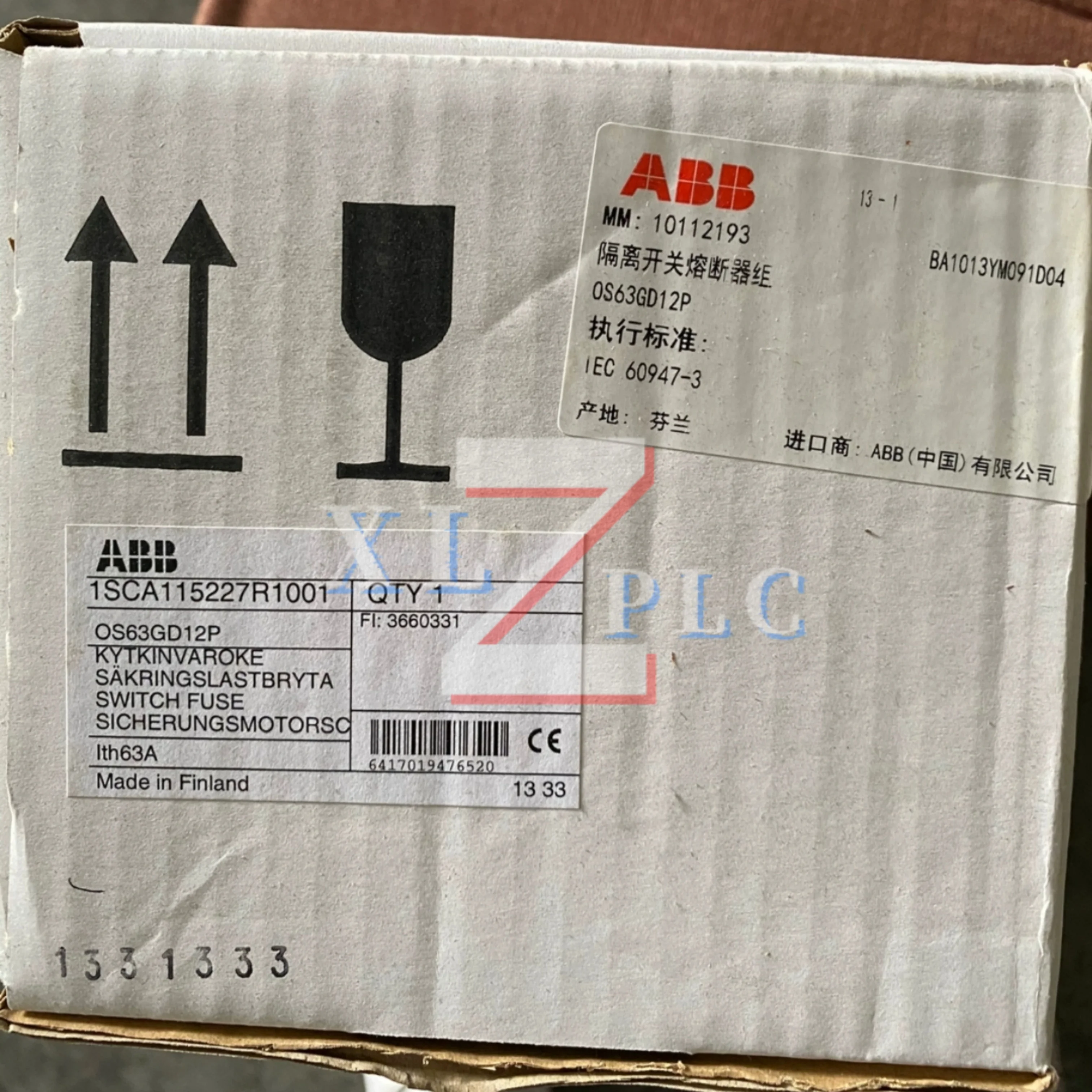 100% جديد OS32GD03P 1SCA115189R1001 OS32GD12P 1SCA114581R1001 OS63GD12P 1SCA115227R1001 عزل التبديل مجموعة الصمامات #5