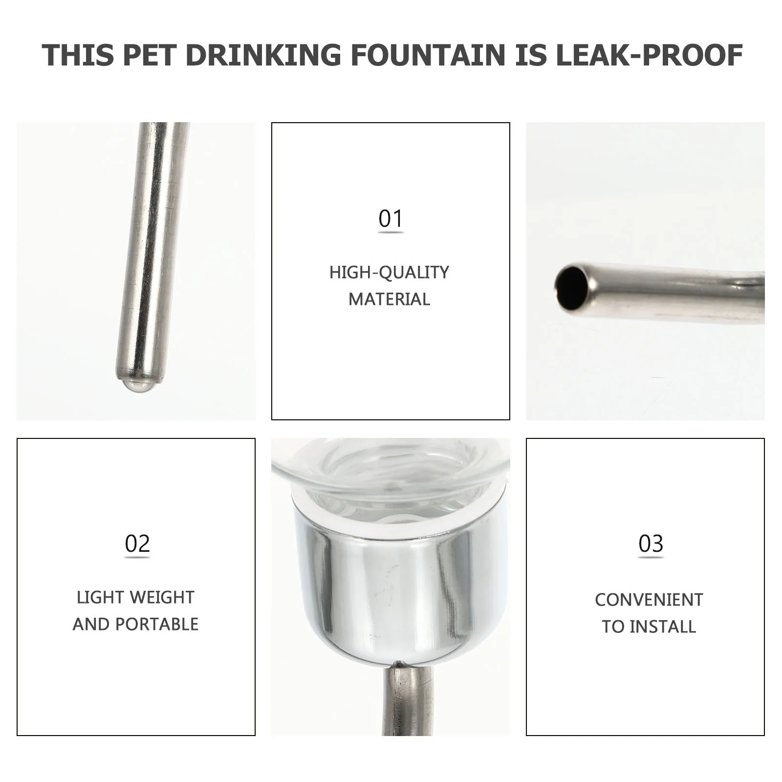 

Hanging Water Dispenser Pet Drinking Bottle Cat Dog Water Dispenser Practical Pet Water Holder Drinking Fountain