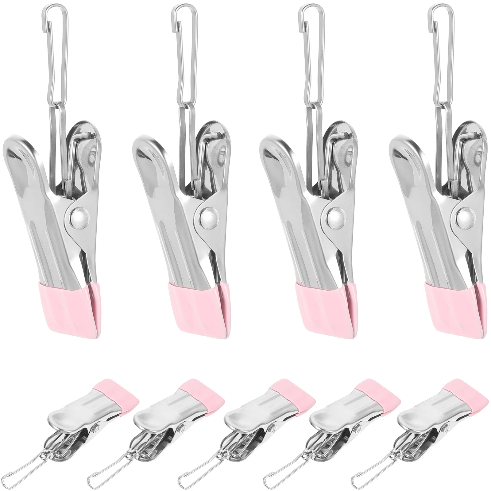 

20Pcs Portable Lightweight Clothes Pin Clips Non-Slip Quilt Fixation Clamps for Hanging Socks and Towels Clothespins