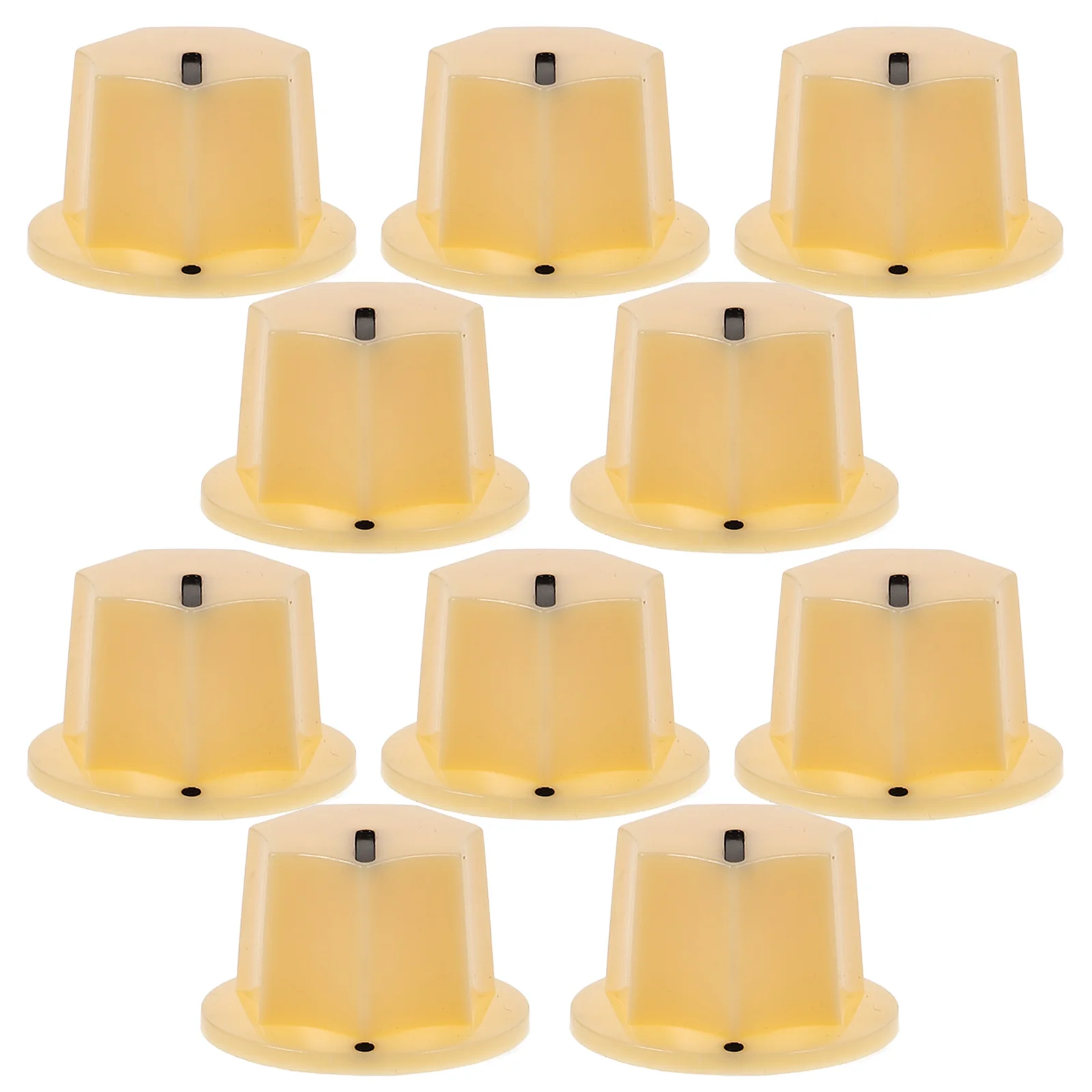 

10 Pcs Electric Guitar Volume Knob Parts Knobs for Potentiometer Cap Replacement Repair Plastic