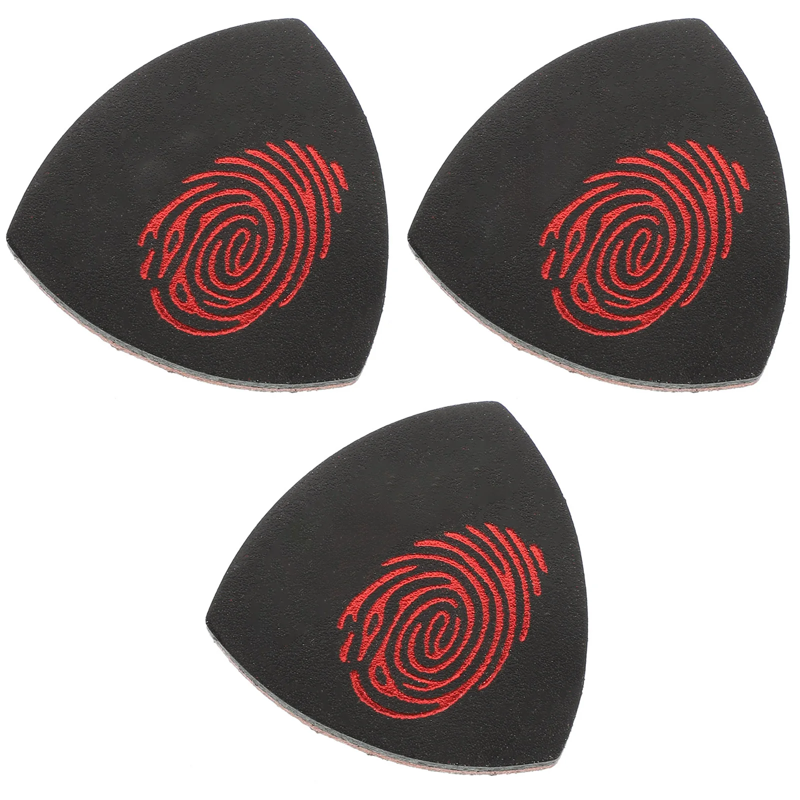 

3 pcs Black Picks for Ukulele Guitar Practical Vintage Thumb Finger Supplies Musical Instruments Accessories