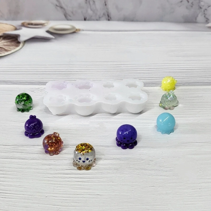  Lovely Squid Resin Casting Mould For Miniature Craft Polymer Clay Art Projects
