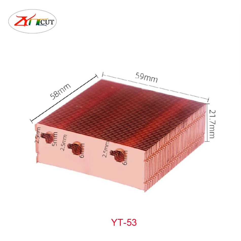 

DIY copper heat sink chip semiconductor cooling chip TEC laser LED heat sink memory hard disk heat sink