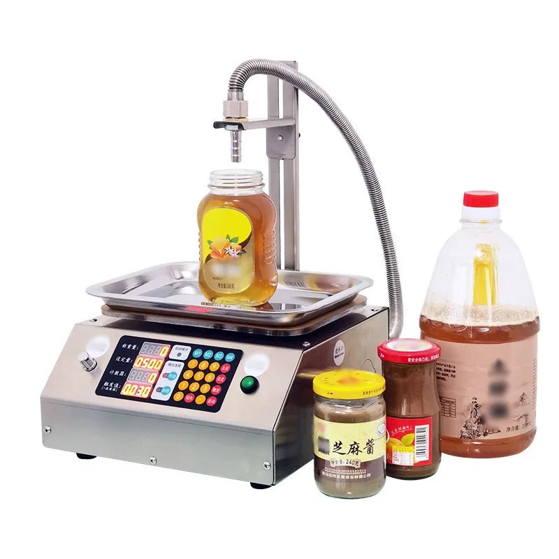 

paste filling machine Cosmetics honey sauce quantitative canning machine Edible oil small semi-automatic filling machine