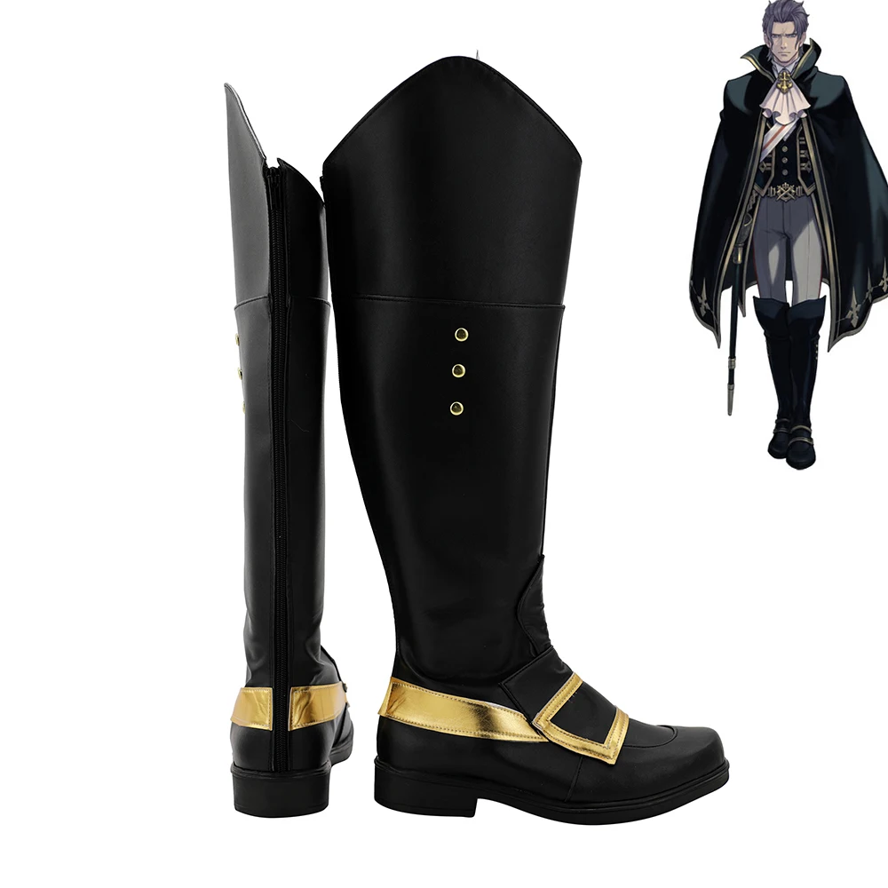 The Great Ace Attorney: Adventures Barok Van Zieks Shoes Cosplay Men Boots