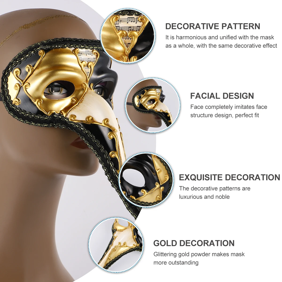 

Long Nose Mask Halloween Party Favors Costume Cosplay Masks Masquerade Clothing