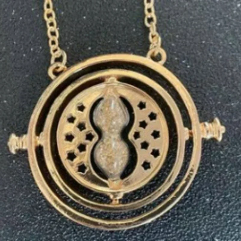 Metall Harries Time-Turner Halskette Hogwarts Potters Kette für Frauen Schmuck Zubehör Männer Cosplay Requisiten Halsband Halskette