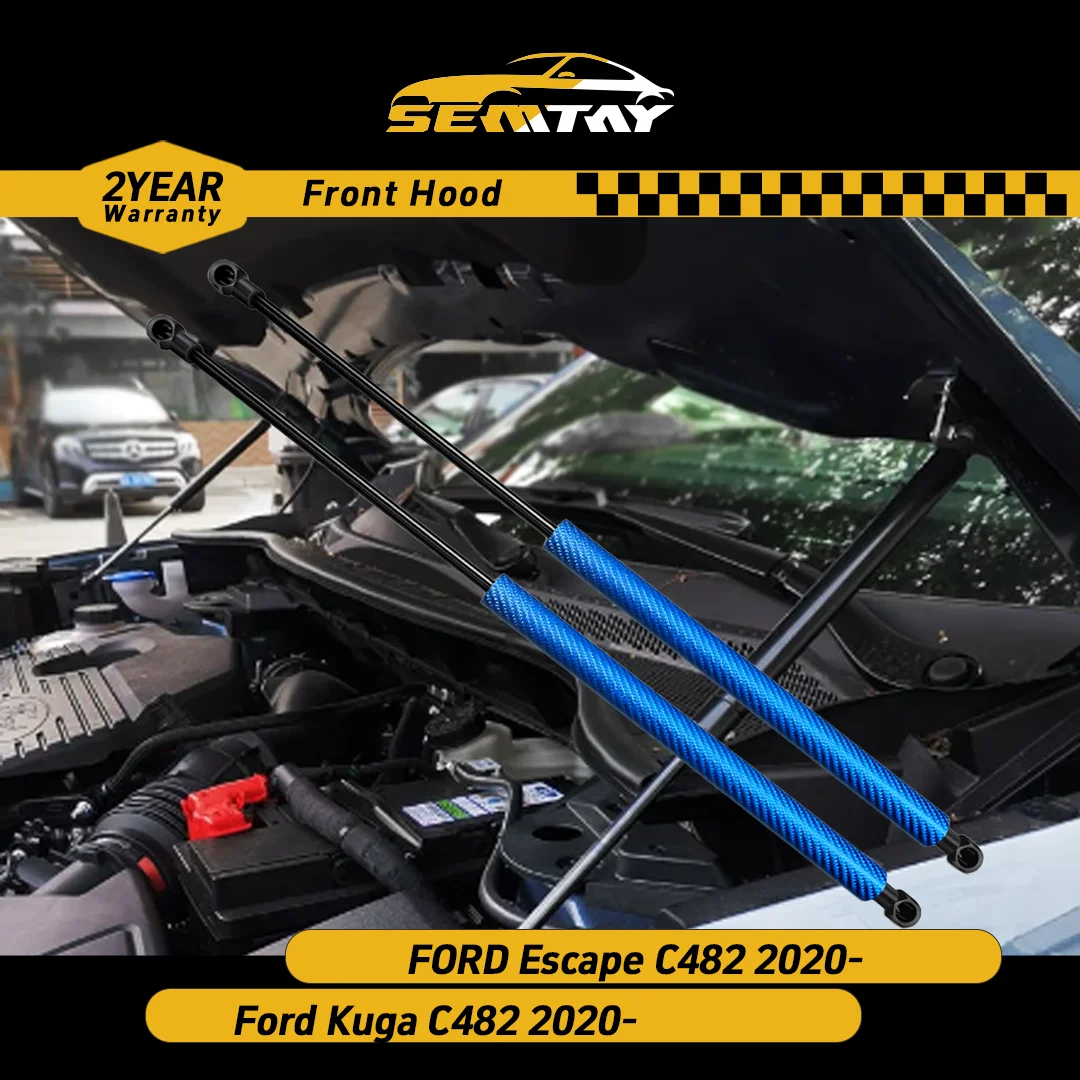 

Стойки капота SEMTAY, совместимые с FORD Escape/Kuga C482 2020 — поддержка подъема капота, пружинные амортизаторы, демпфер