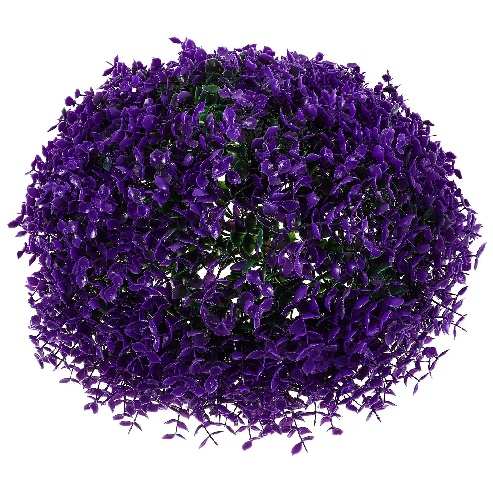 

25cm Orange Artificial Eucalyptus Leaf Plant Balls Lightweight Indoor Outdoor Decor Grass Topiary Balls Simulated Greenery