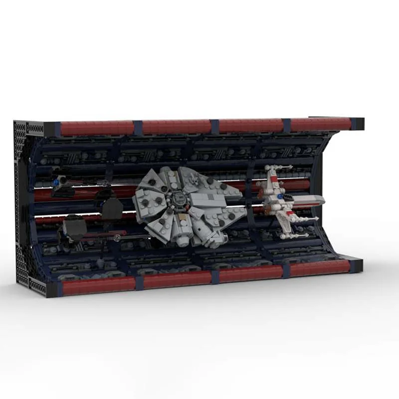 1864pcs MOC Into Super Structure Space Fortress II Micro Cruiser Fighter Fight Er Battle Galaxy Model Building Blocks Toy Gift