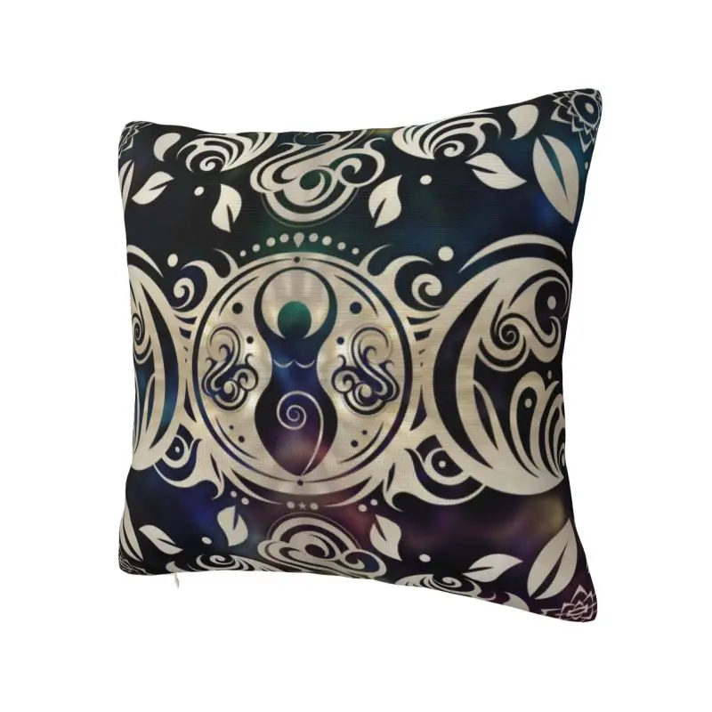 Triple Moon Goddess Moonlight Cushion Cover 45x45cm Pagan Wiccan Soft Cute Pillow Cases Decoration Salon