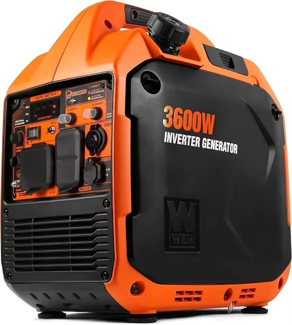 Portable Inverter Generator Electric Start RV-Ready Quiet and Lightweight Produces Clean Power To Prevent Damage