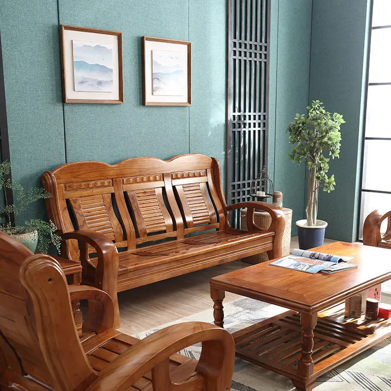 

Wooden sofa bed stool end table set living room furniture sofa