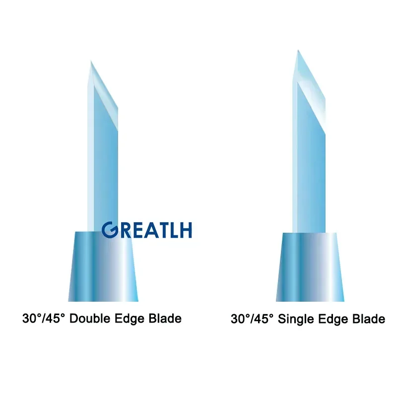 GREATLH Ophthalmic Cirúrgico Limpar Córnea Lâmina, Safira Lâmina, 30 Graus, 45 Graus, Pálpebra Ferramenta