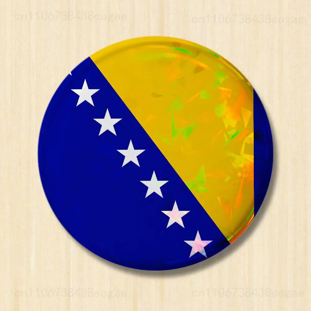 Bosnia flag Art Button pins decorative hats cute brooches lapel pins jewelry badges fashion for clothing collars