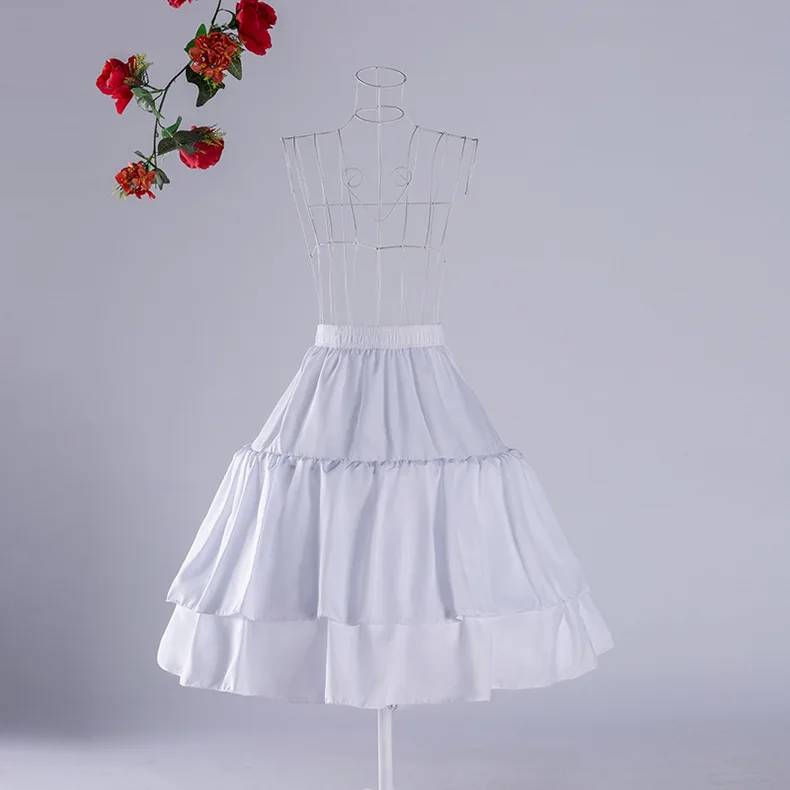 

Cosplay Daily Fishbone Crinoline Lolita Adjustable Violent Carmen Slip Dress Soft Girl Skirt