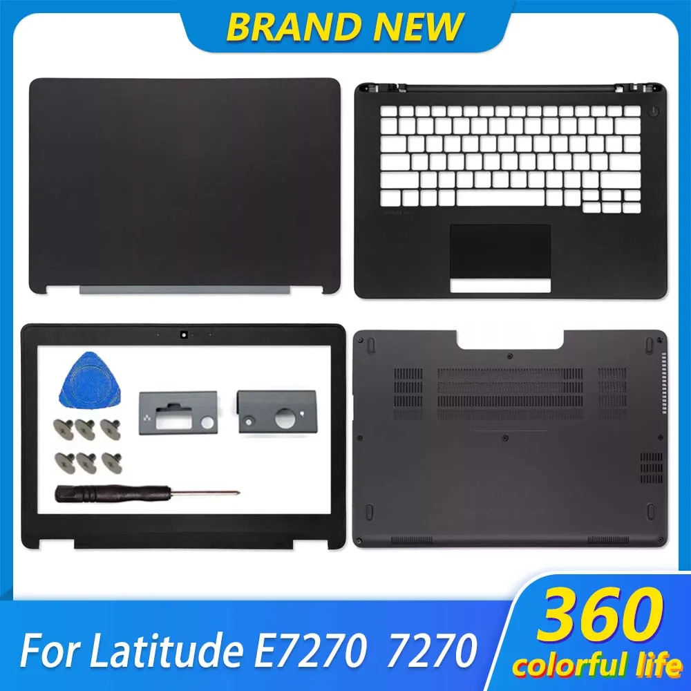 Non Touch Cover For Latitude 7270 E7270 LCD Screen Back Cover Front Bezel Palmrest Upper Top Case Lower Bottom Base Cover Shell
