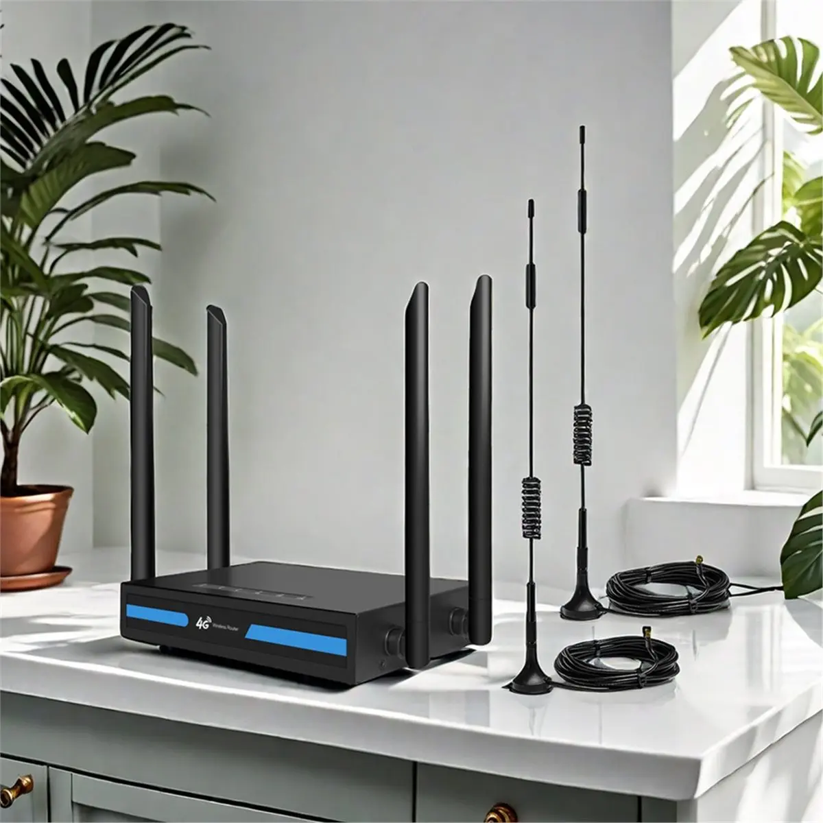 A85P 4G Wireless WiFi Router, Wireless CPE Router, Industrial 4G Outdoor Antenna Eurasian Version EU Plug