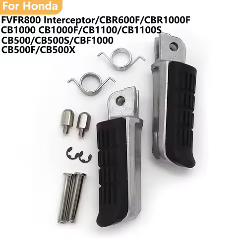 Motorcycle Footrests Foot Pegs Front For Honda CB500F CB300RA CBR500 VTR250 VTR1000F VFR1200X NT700 MSX125 CBR250 NSR125R VT250