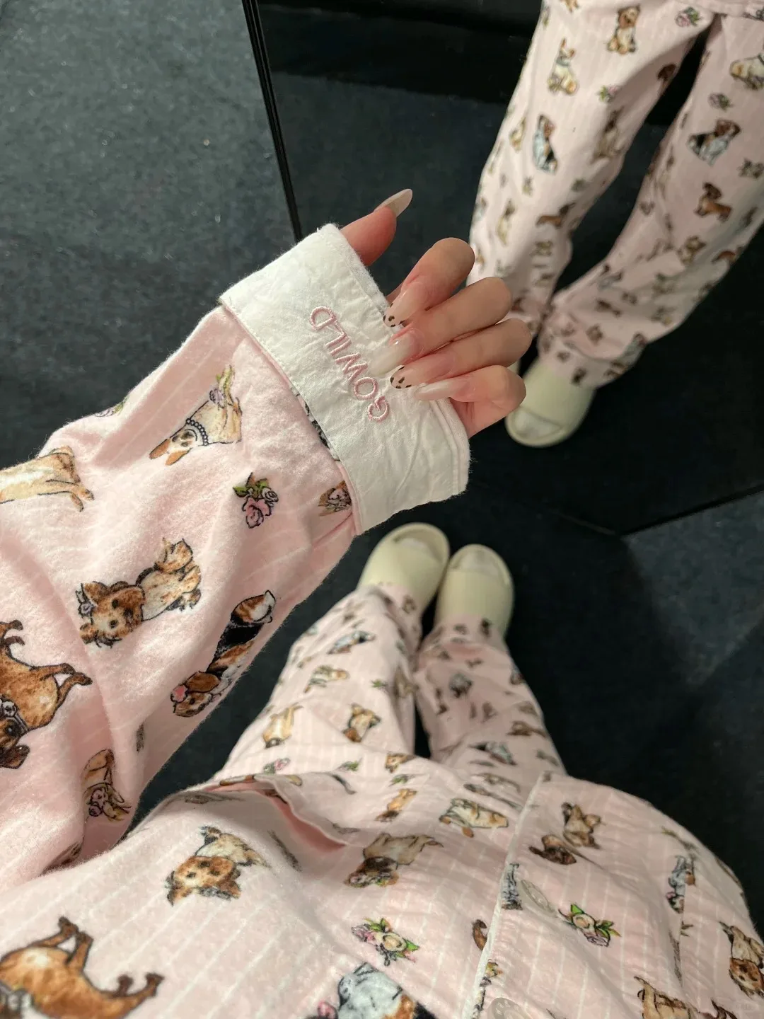 pure-cotton-fleece-pajamas-long-sleeve-home-clothes-for-men-and-women-comfortable-breathable-sleepwear-casual-outfit
