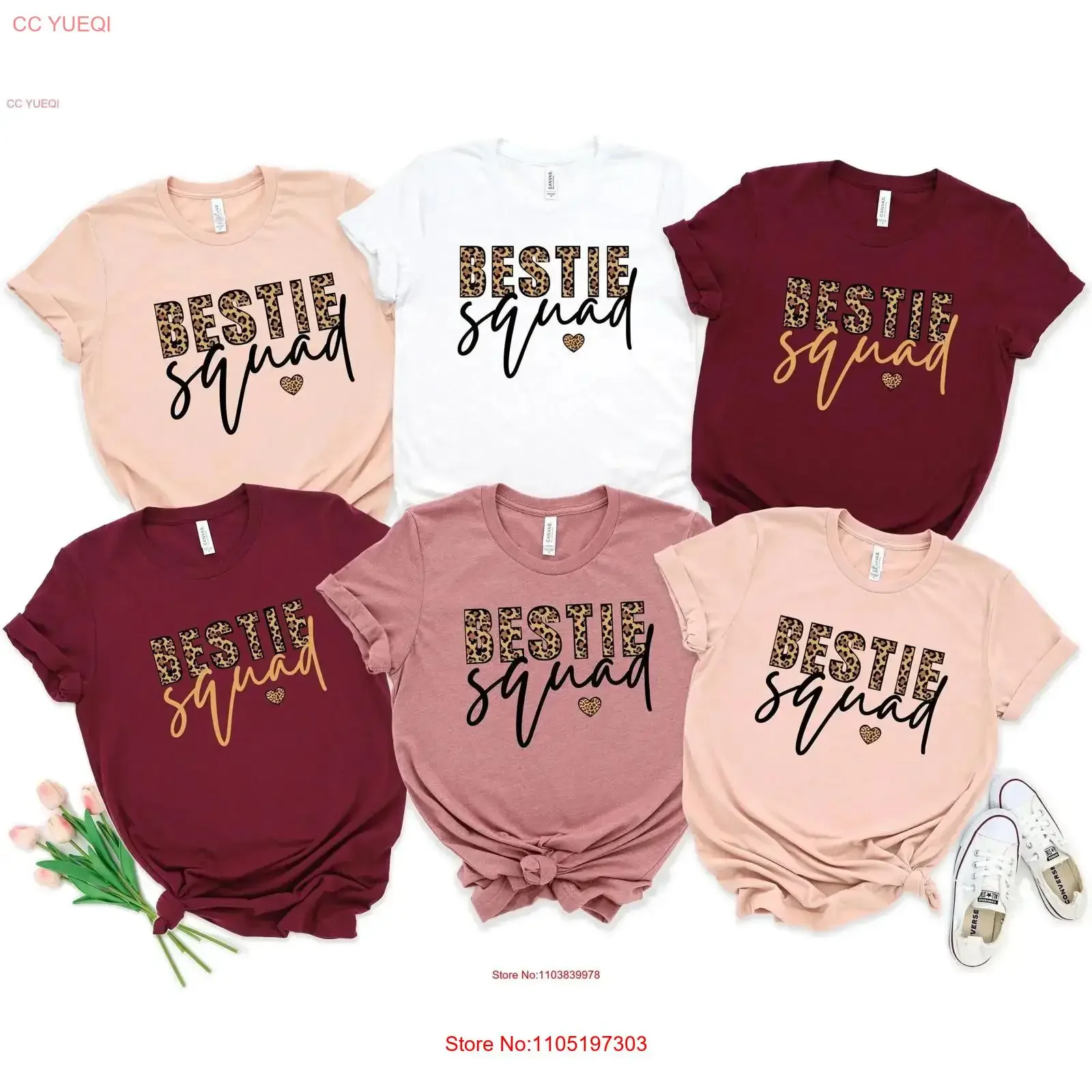 Bestie Squad T Shirt For Best Friend Friendship BFF Friends Matching Forever Mother And Daughter vintage Washed Casual Soft