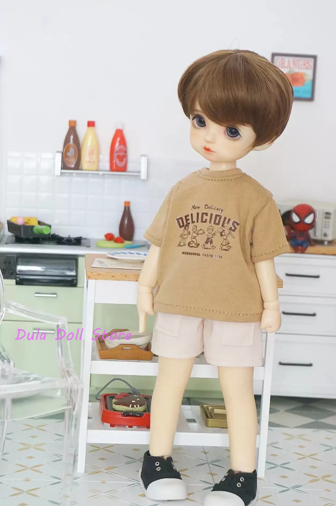 Dula Doll Clothes Dress Summery short-sleeved pieces Azone Licca ICY JerryB gl4 1/6 6 points Bjd Doll Accessories