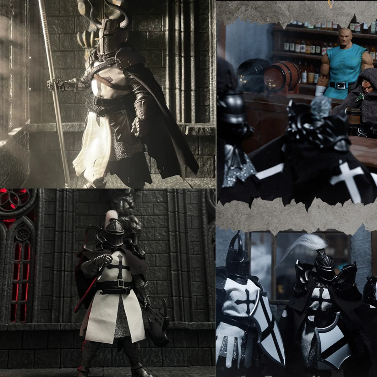 

[No Figure] Four Knight 1/12 Scale Soldier Mythic Legions Hero Cape Accessory Pack For 6inch Action Figure Model Toys For DIY