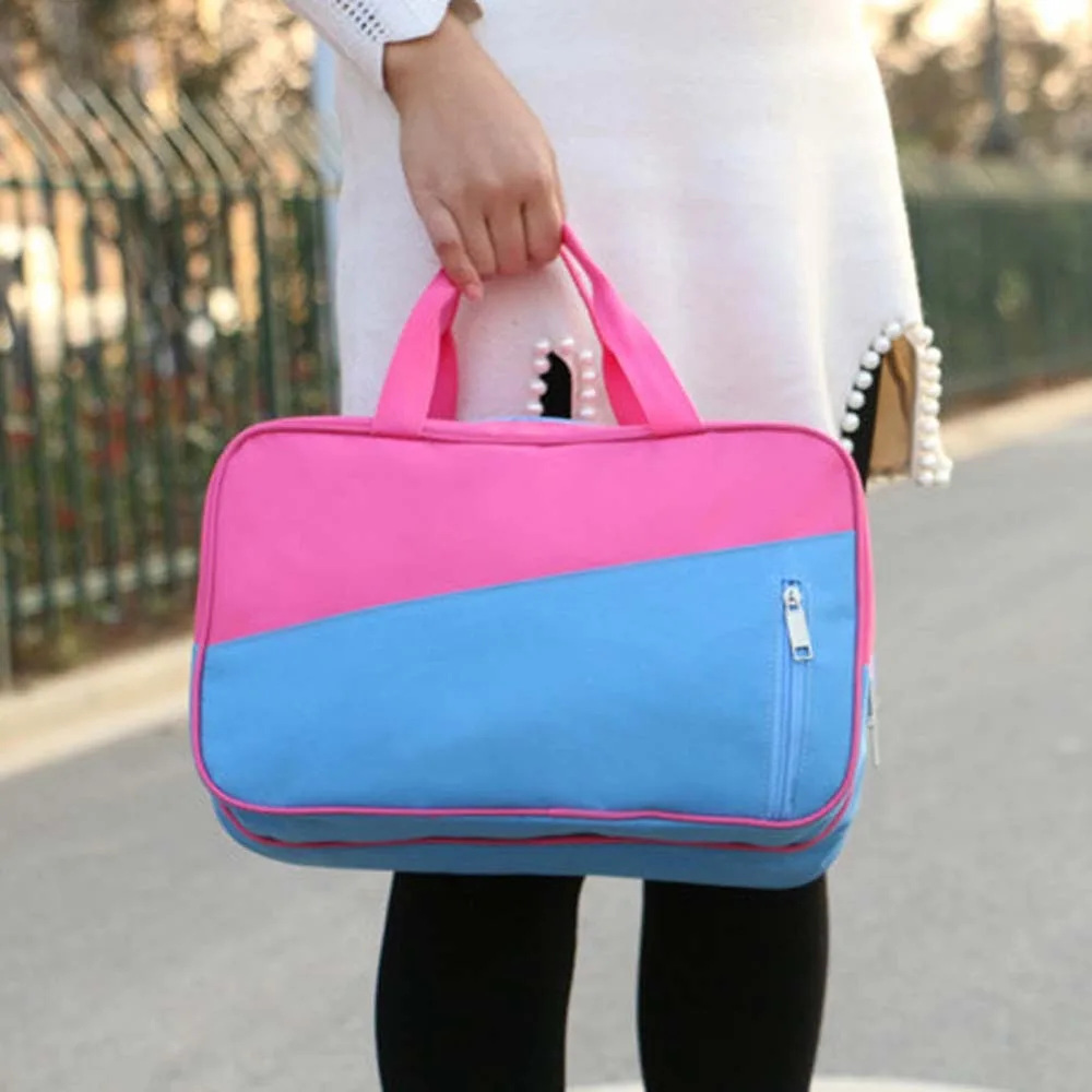 

PVC Oxford Cloth Travel Bag Anti-splash Water Foldable Dry Wet Separation Luggage Bag Multi-functional Multi Layered