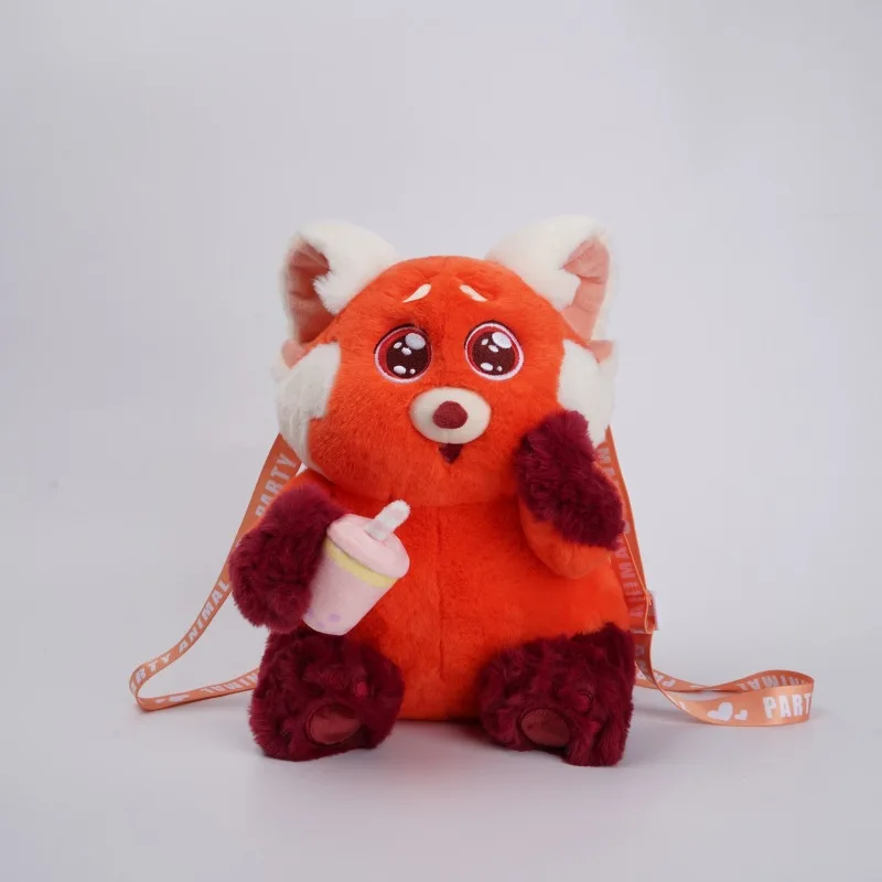 Disney Youth Metamorfosi Panda Rosso Meimei Peluche Bambola Simpatico ciondolo Borsa per il cambio della bambola