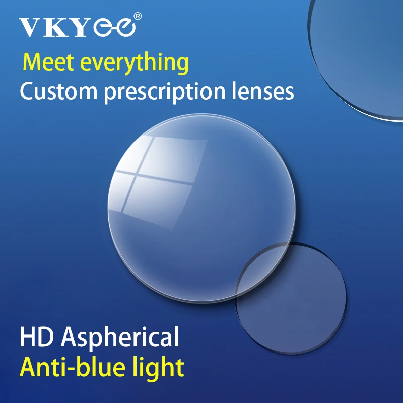 

GENEVIEVE 1.56/1.61/1.67 Anti-blue Light Lenses Professional Customised Prescription Glasses CR39 Anti-blue Light Optical Lenses