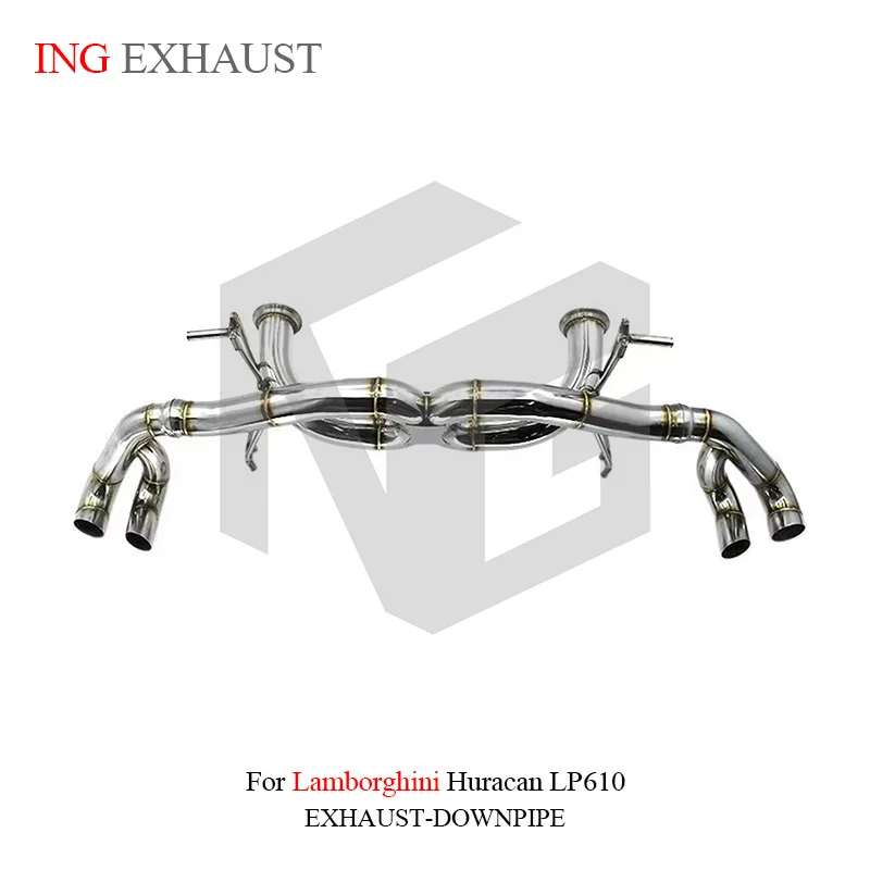람보르기니 우라칸 LP610 5.2L V10 퍼포먼스 플로우 배기 시스템용 ING 스테인리스 스틸 304 캣백 🚀