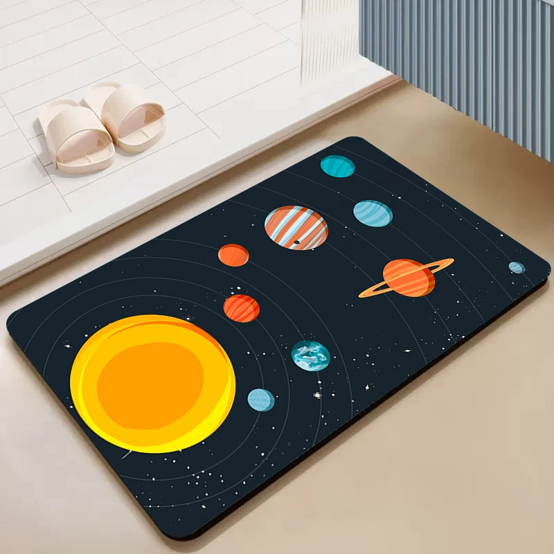 Prayer Mat Spaceman Diatom Ooze Dish Mat Drying Door Mats Carpet Living Room Home Decoration Rug Bathroom Floor Kitchen Foot