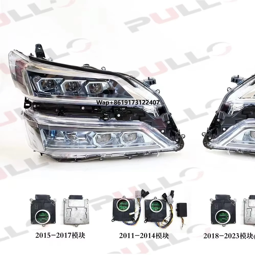 

Автомобильные фары с 6 линзами, светодиодные фары для Vellfire 2015, изменение до 2018, старые новые автомобильные лампы