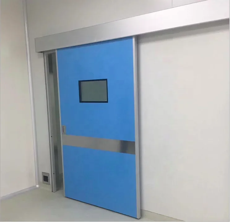 Hospital Automatic Hermetic Sliding Steel Door For Icu Operating Theater Surgery Room Doors