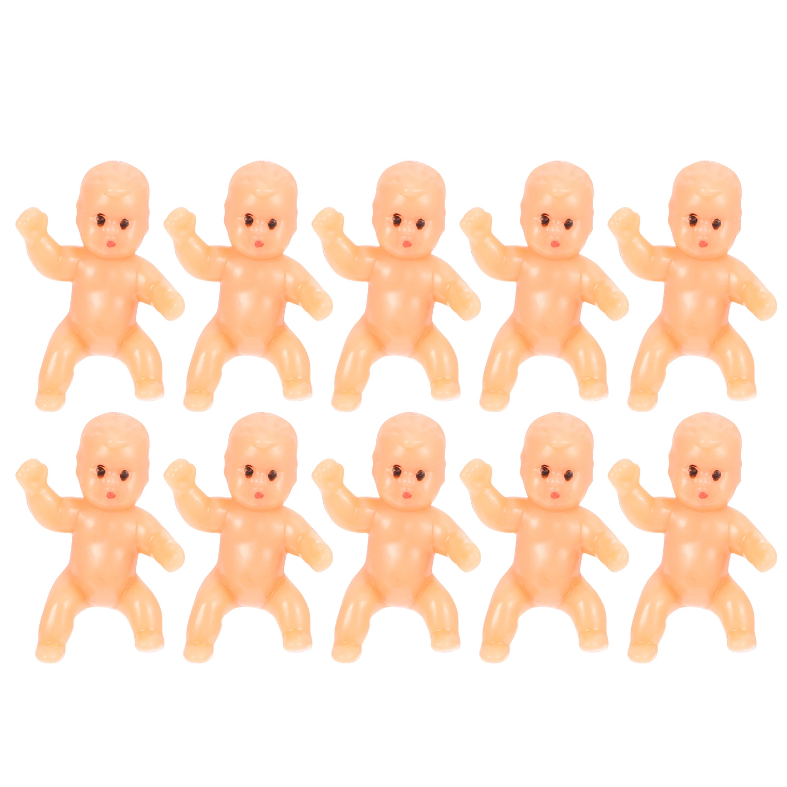 

30 Pcs Baby Statue Gifts Newborn Figurines Small Plastic Shower Favors Elegant Party Present Mini Statues Home Decor Baby Gifts
