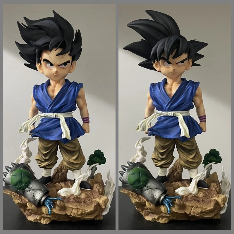 

25.5cm/10.04inch Dragon Ball Z Son Goku Figure Replace Heads Super Saiyan Pvc Action Figures Collection Model Toys Gifts