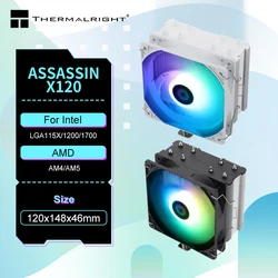 Thermalright AX120 R SE PLUS 4 heatpipe CPU cooler with 4pin PWM 120mm CPU cooling for Intel LGA115x 1700 2011 2066 AMD AM4 AM5