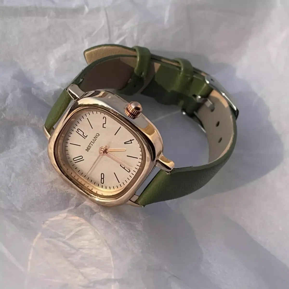 Simple Square Dial Women Watches Casual Retro Quartz Wristwatches Leather Strap Fashion Ladies Students Clock Gifts Reloj Mujer