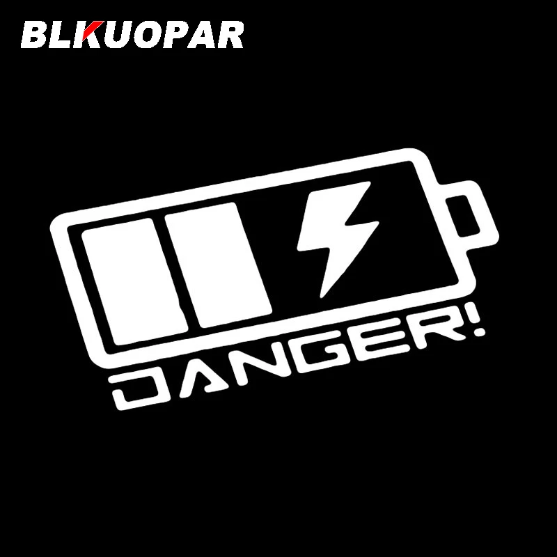 BLKUOPAR Charge Battery Power Pattern Car Stickers Creative Scratch Proof Decal Personality Motorcycle Windows Vinyl Car Wrap