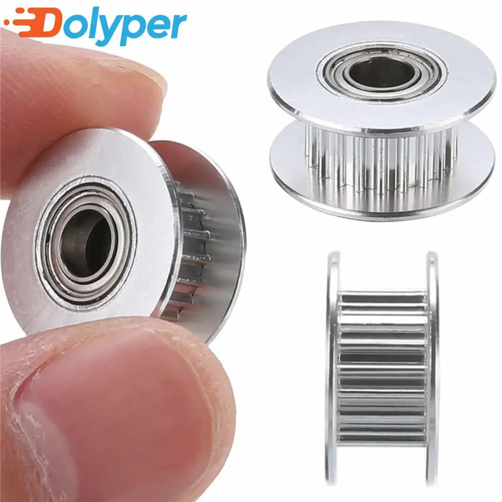 4/8 Stück GT2 Umlenkrolle 16 Zähne 20 Zähne mit 3 mm oder 5 mm Bohrung mit Lagern für 3D-Druckerteile Zahnriemen 6 mm 10 mm – Detail 2