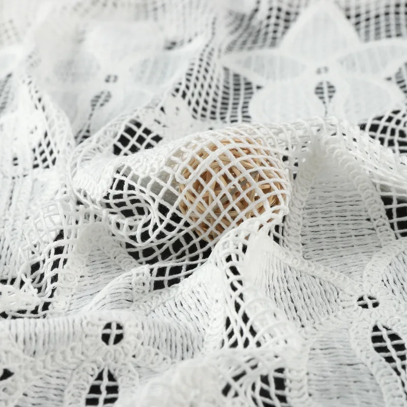 

Polyester Rope Hollow Embroidery Fabric Flower Dress Lace Fabric Diy Sewing Material