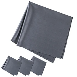 K&F Concept 4 Pcs Microfiber Cleaning Cloth Set Needle Dust-free Washable Cleaning Dry Cloth for TV Laptops Eyeglasses Computers