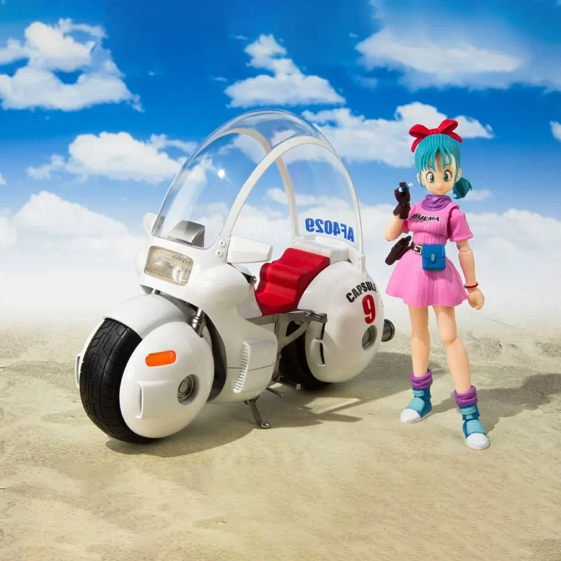 متوفر في المخزون حقيقية بانداي لعبة دراغون بول أطقم منمذجة SHF بولما دراجة نارية Hoipoi كبسولة No9 أنيمي عمل الشكل جمع لعبة مجسمة #3