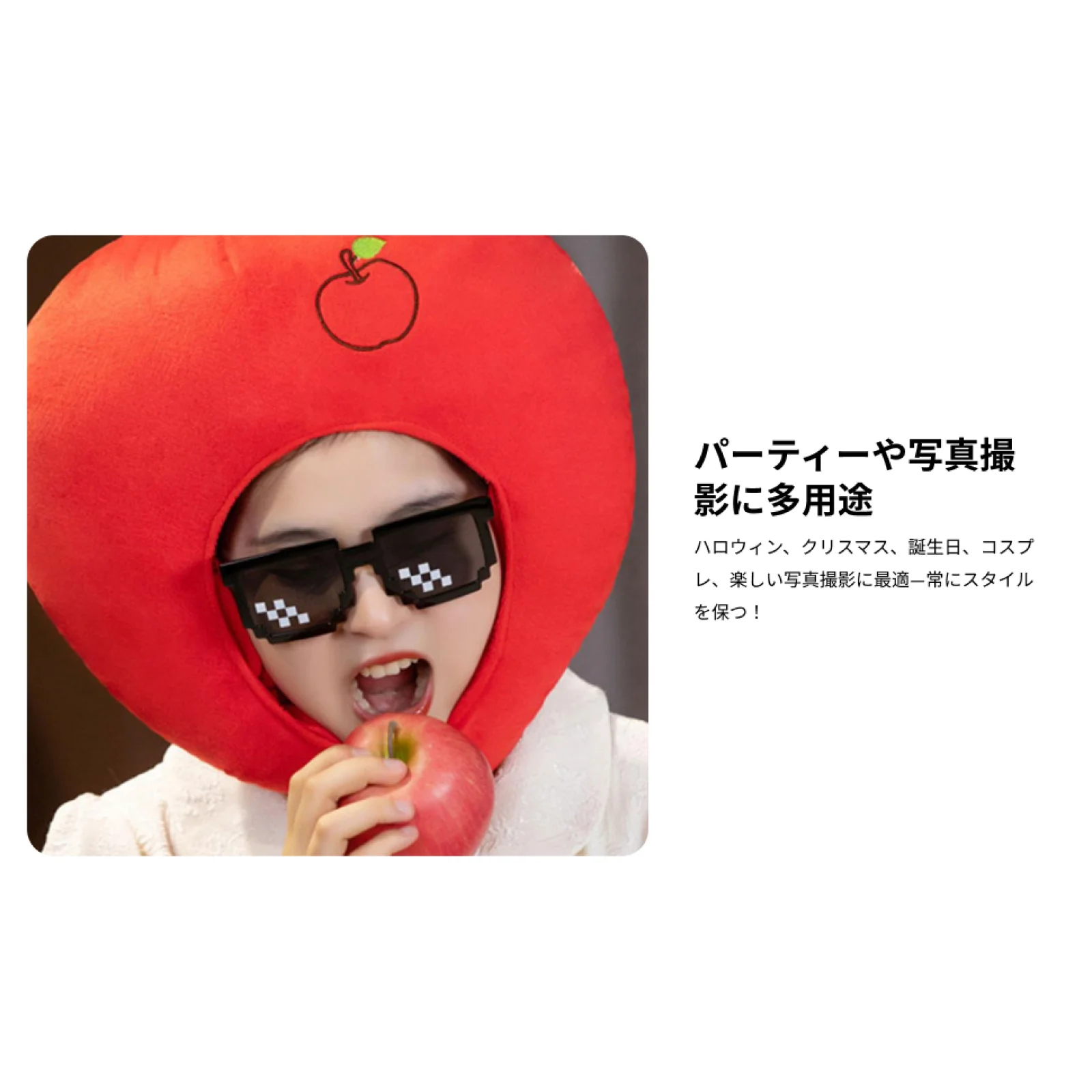 Czapka Jabłko Czerwone Owoce Męska Damska Akcesoria Kostiumowe Śliczne Nakrycie Głowy dla