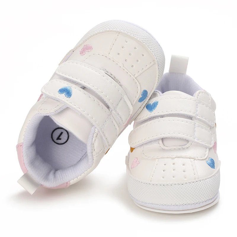 Chaussures décontractées à semelle souple pour bébé fille, baskets mignonnes pour les premiers pas des tout-petits de 0 à 18 mois