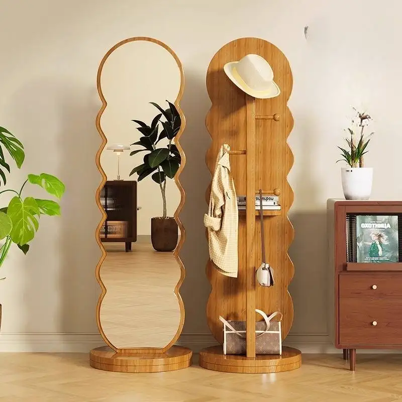 مرايا للفتيات الاسكندنافية لكامل الجسم، مرآة مكياج فاخرة كبيرة الحجم، ديكور فاخر وحديث، أثاث منزلي من Miroir Sur Pied