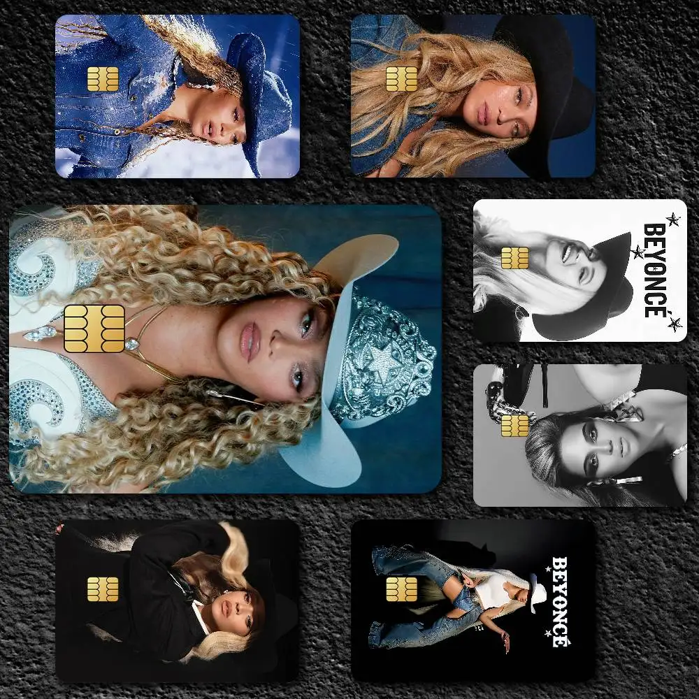 Singer B-Beyonce Credit Card Skin Stickers for Bank Card Bus Metro Card Sticker Waterproof Gift