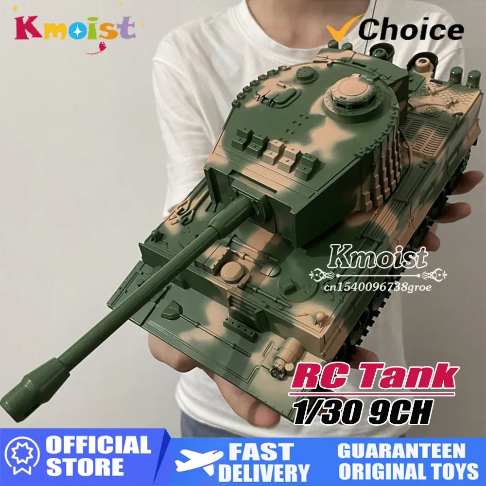 RC戦車 2.4G 1/30 ラジコン クローラー戦車モデル 第二次世界大戦 軍用トラック シミュレーションサウンド タイガー おもちゃ 男の子向け キッズ クリスマスプレゼント