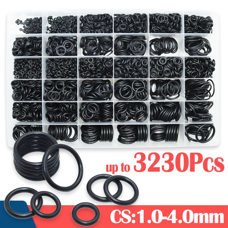 

up to 3230p O-ring Rubber NBR Seal Washer O Ring Kit Repair Faucet Pipe Car Plumbing Gasket Oil Resistant High Temperature Oring