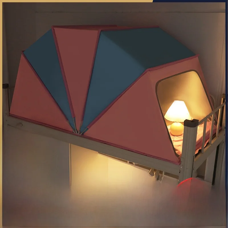 Foldable Dustproof Mosquito Net Student Dormitory Upper Bed Strong Light Blocking No Installation Required Mosquito Net